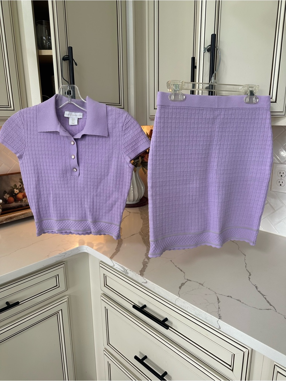 House of Harlow 1960 Lavender Knit Polo Women's Two-Piece Size XS